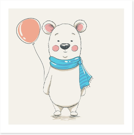 Red balloon bear