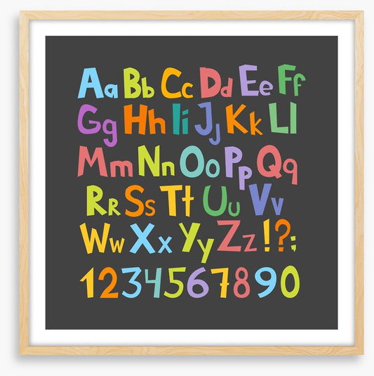 Alphabet and Numbers