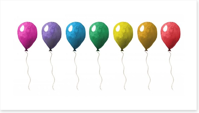 Seven balloons