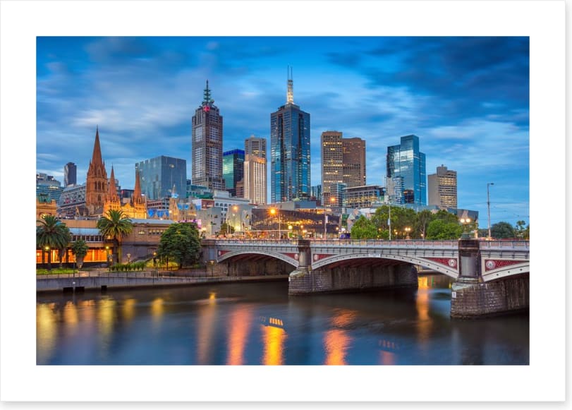 Melbourne twilight blues