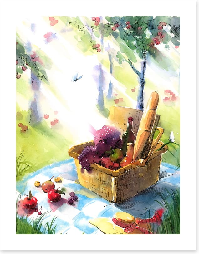 Picnic in the sun