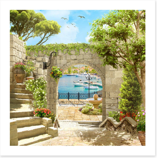 Arch to the marina