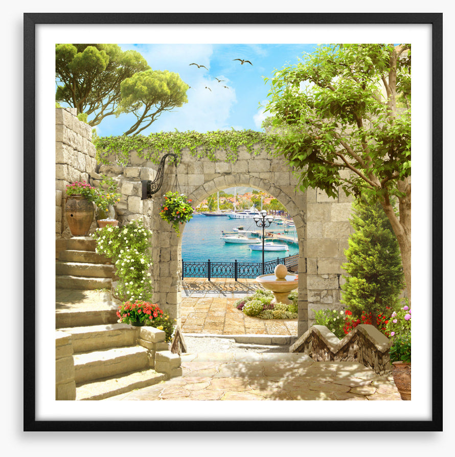 Arch to the marina