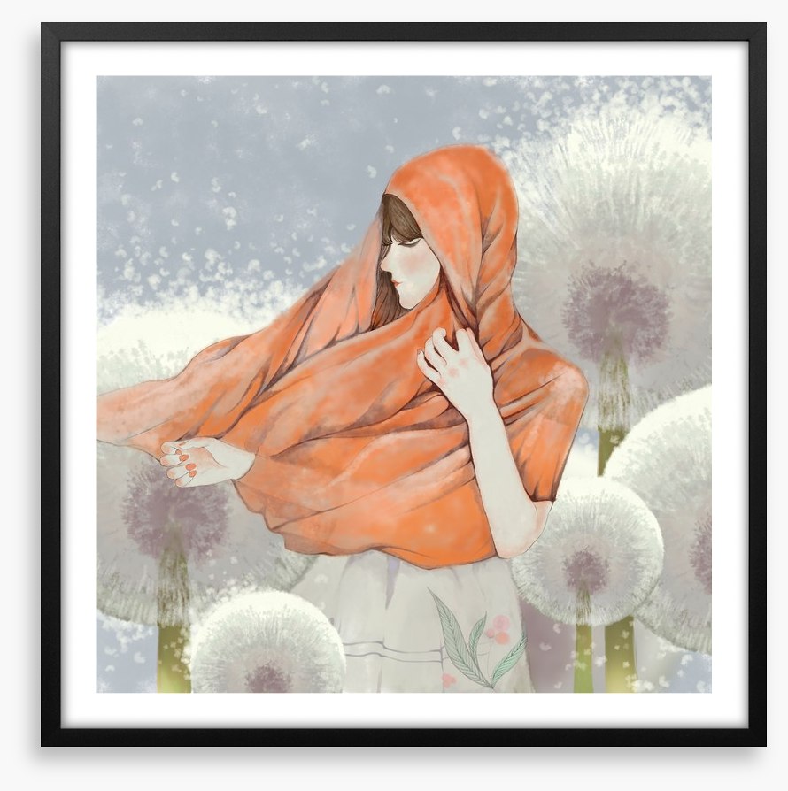 Walking with dandelions