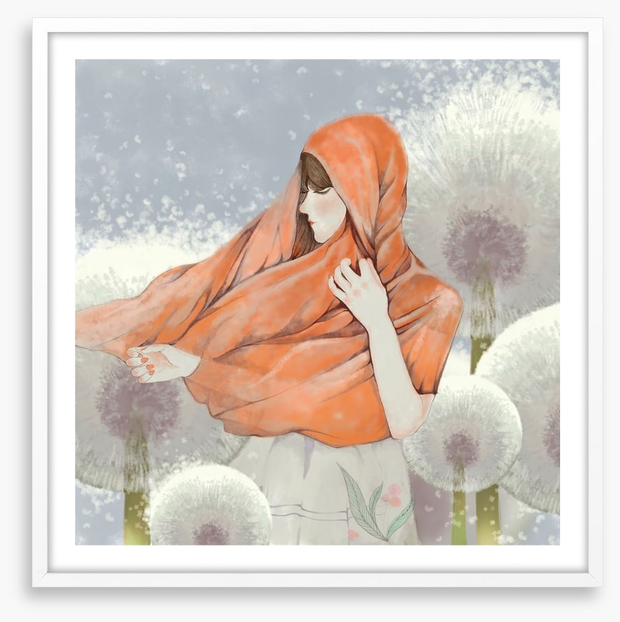 Walking with dandelions