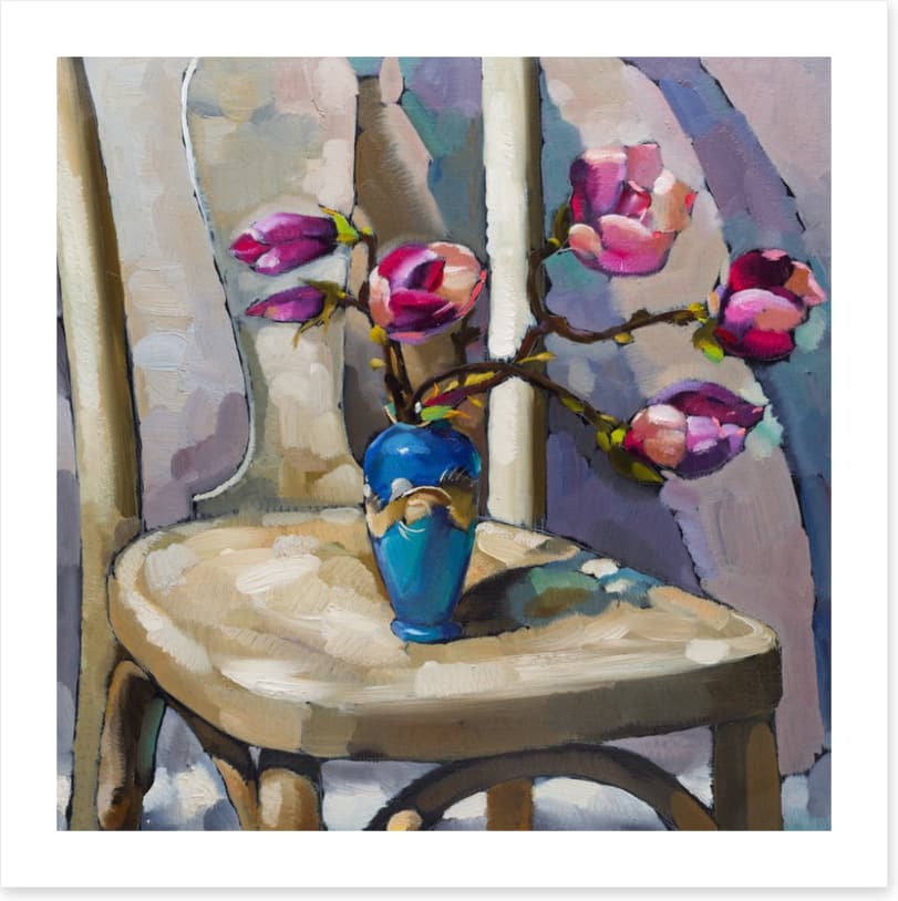 Magnolia on the chair