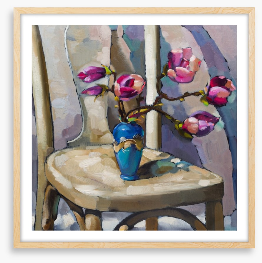 Magnolia on the chair