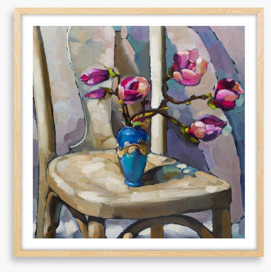 Magnolia on the chair