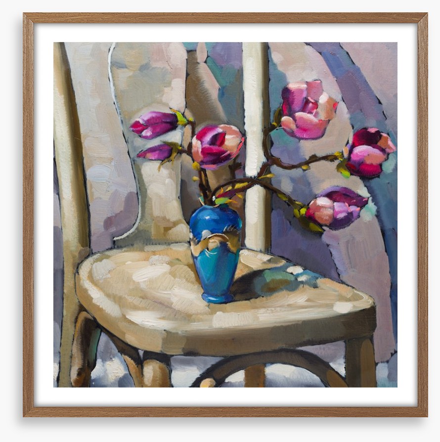 Magnolia on the chair
