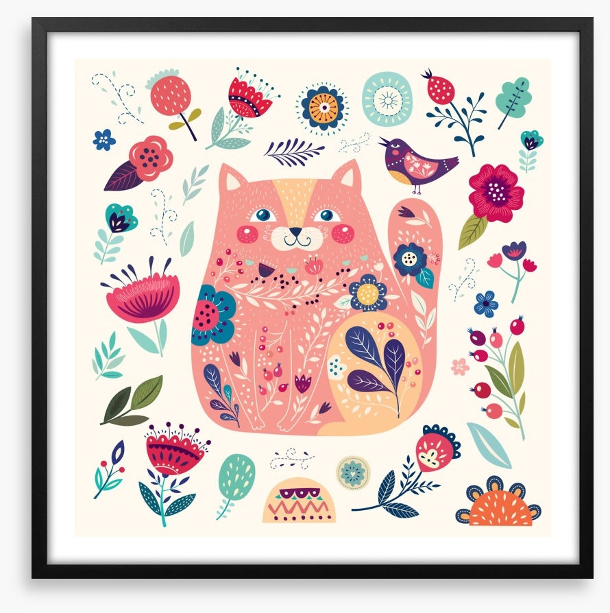 Pink cat spring