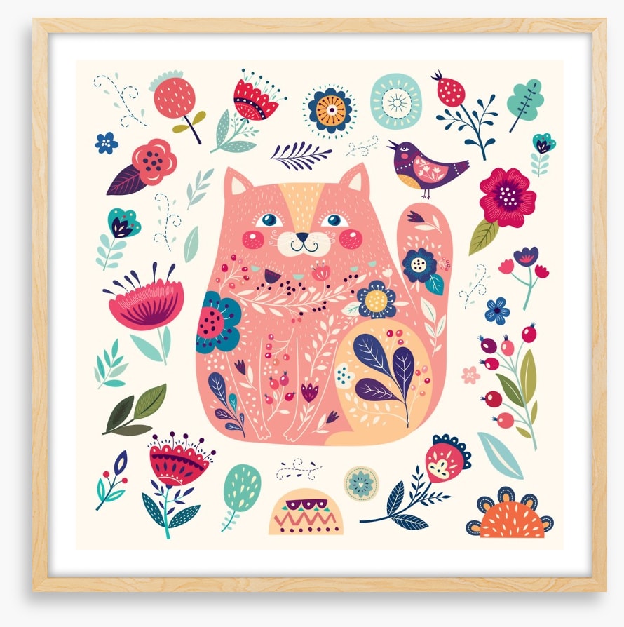 Pink cat spring