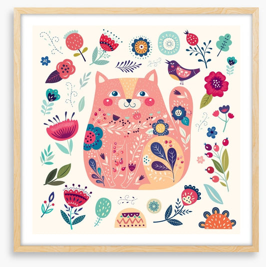 Pink cat spring