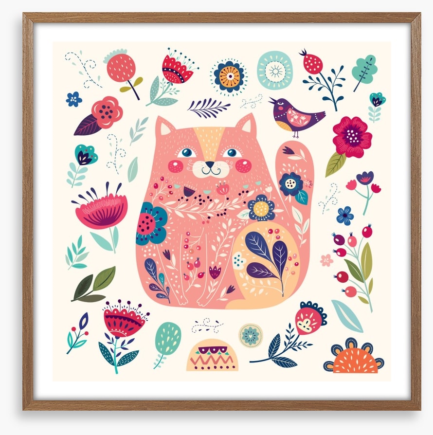 Pink cat spring