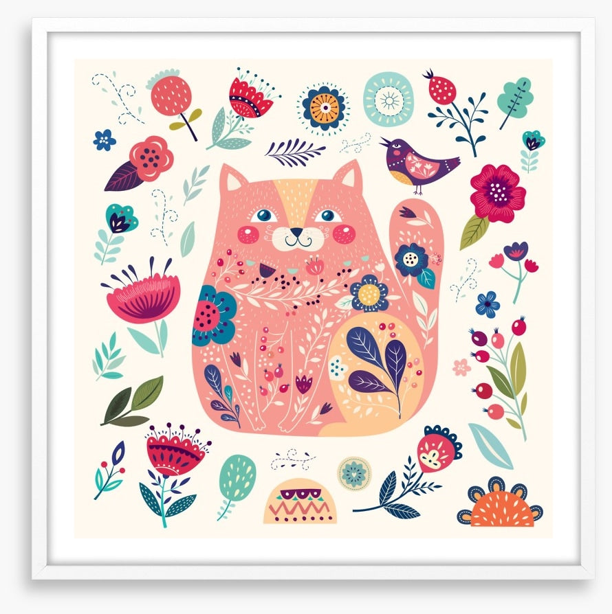 Pink cat spring