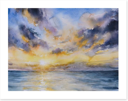 Stormy sunset