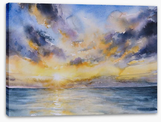 Stormy sunset