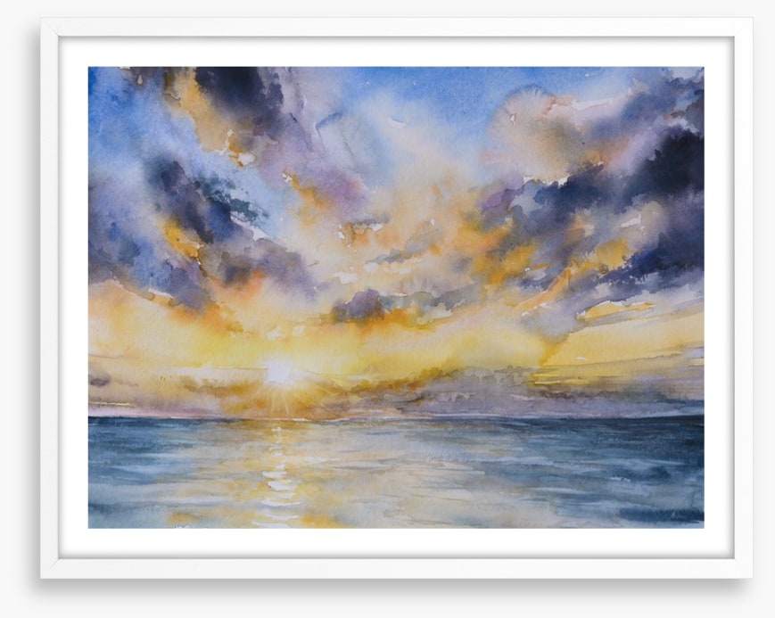 Stormy sunset