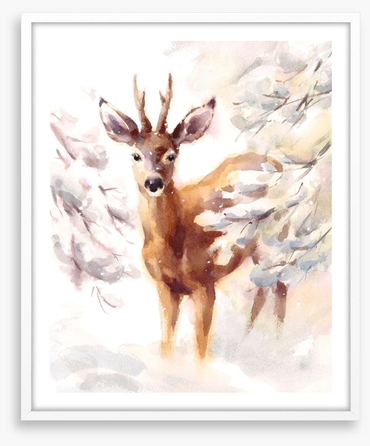 Snow flurry fawn