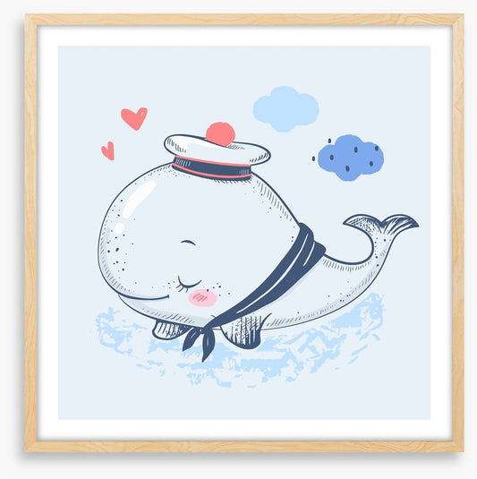 Blushing whale