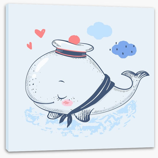 Blushing whale