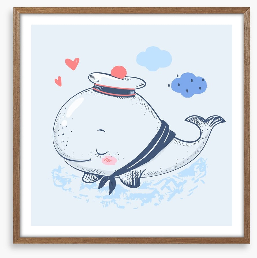 Blushing whale