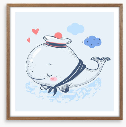 Blushing whale