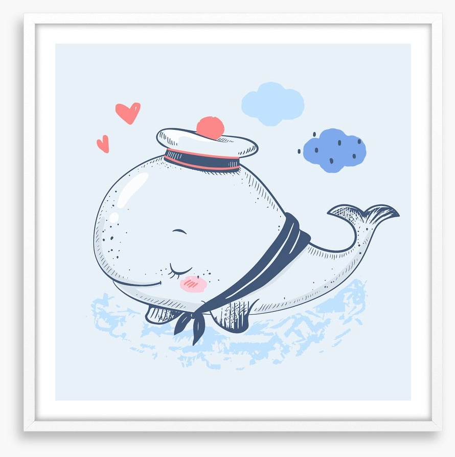 Blushing whale