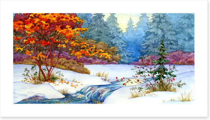Maple stream snow