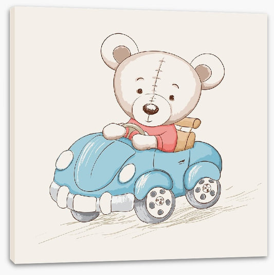 Blue car bear