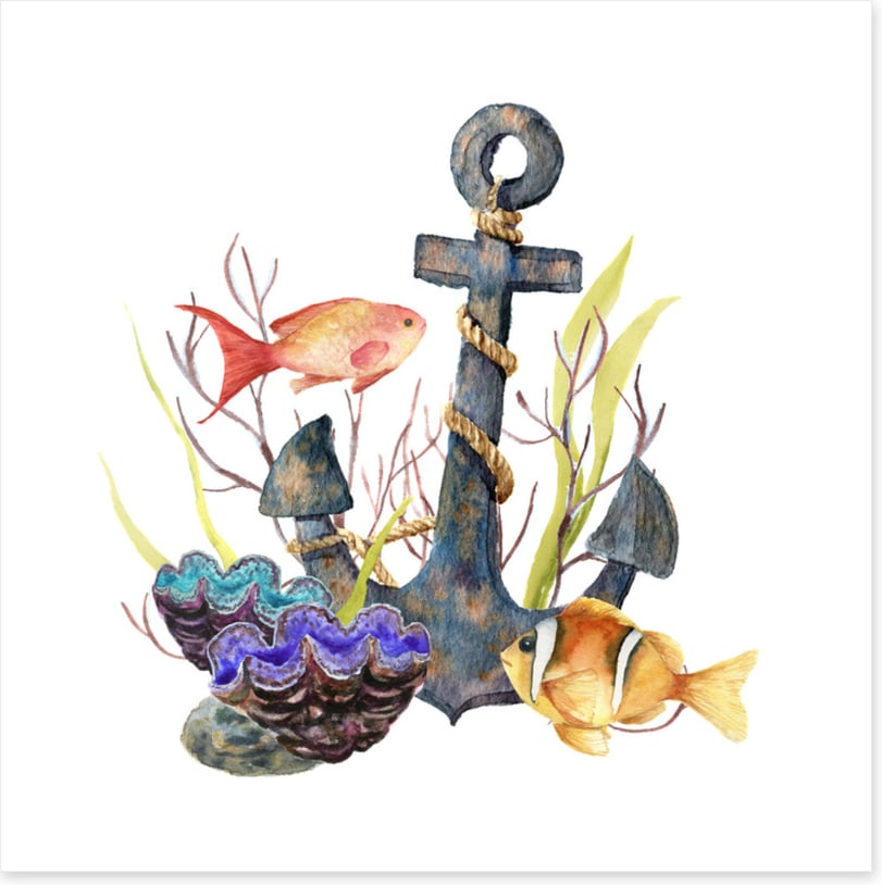 By the anchor