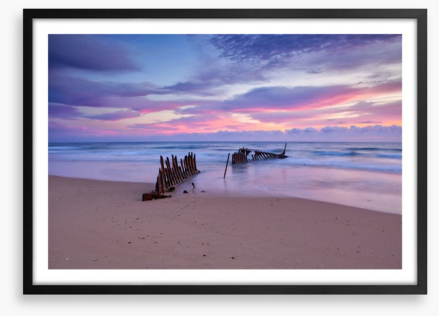 Dicky Beach shipwreck sunrise