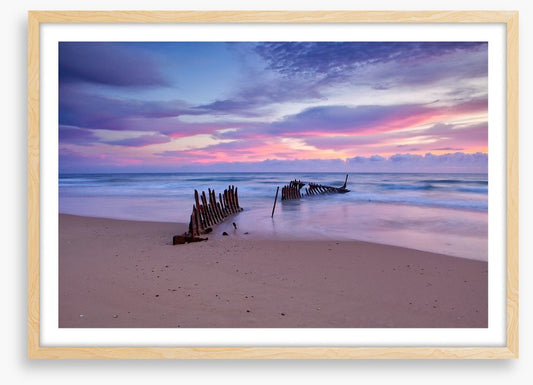 Dicky Beach shipwreck sunrise