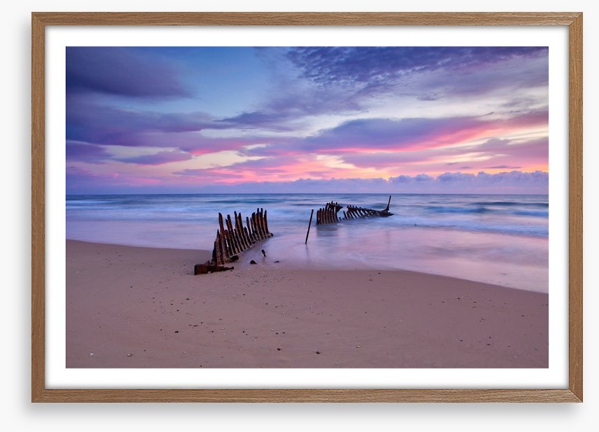 Dicky Beach shipwreck sunrise