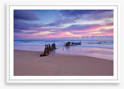 Dicky Beach shipwreck sunrise