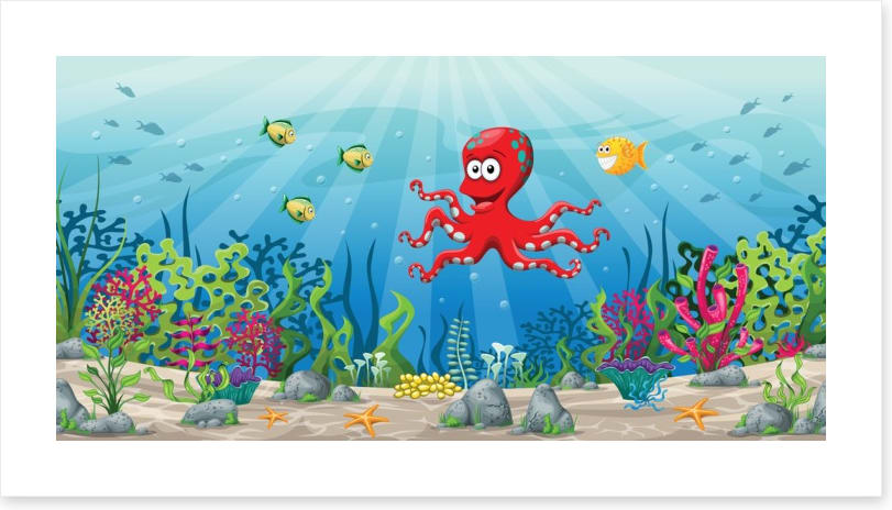 The red octopus