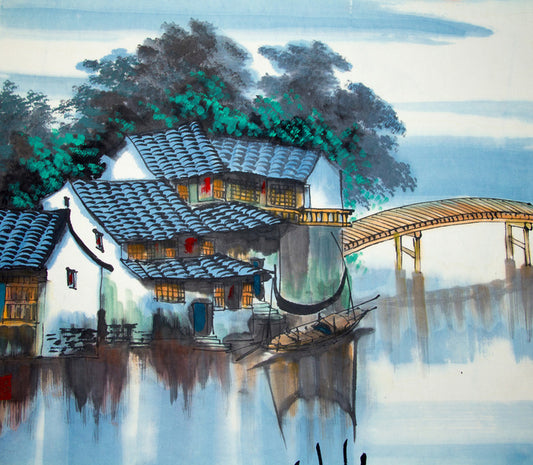 By boat or bridge