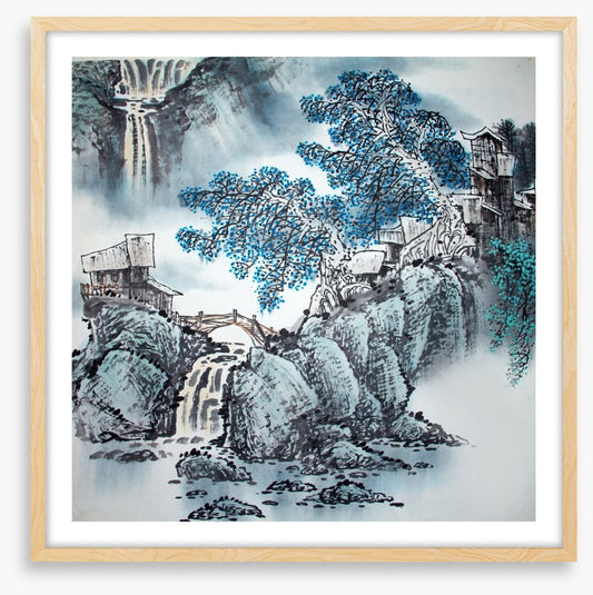 Blue blossom falls