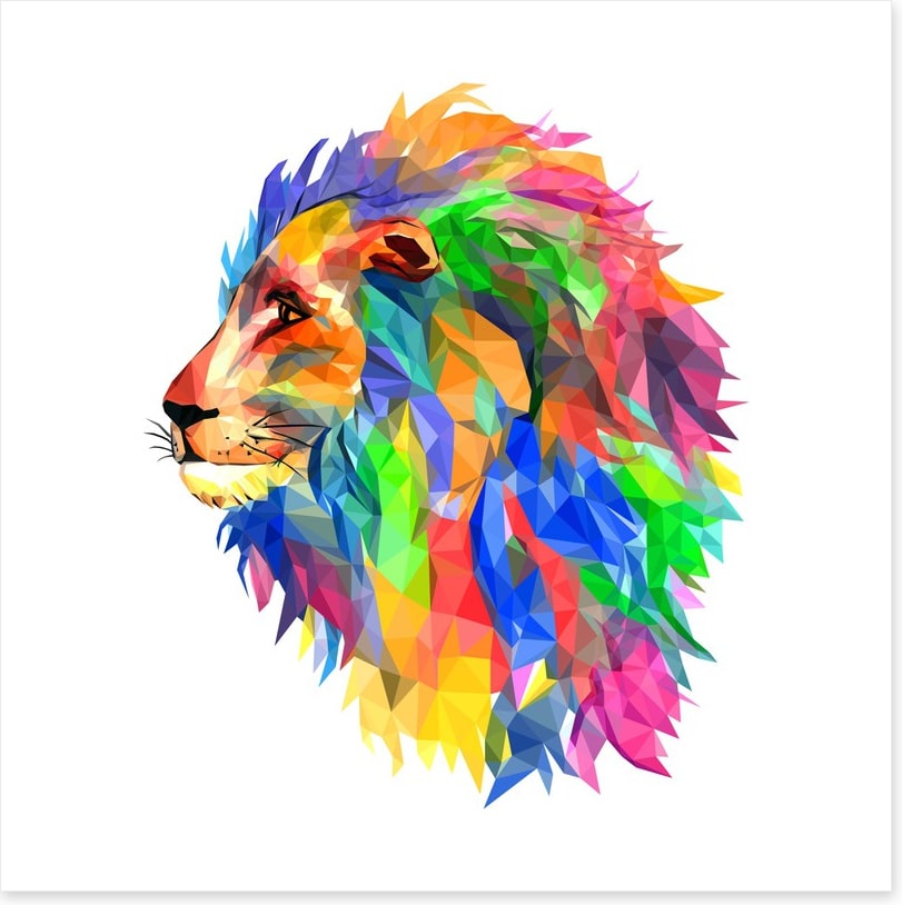 Polygon lion