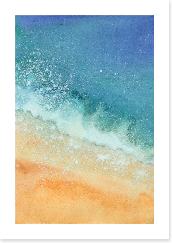 Sea foam splash