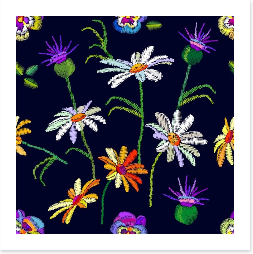 Pansy and chamomile