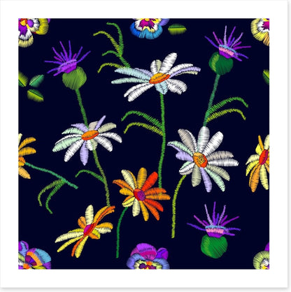 Pansy and chamomile