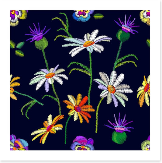 Pansy and chamomile