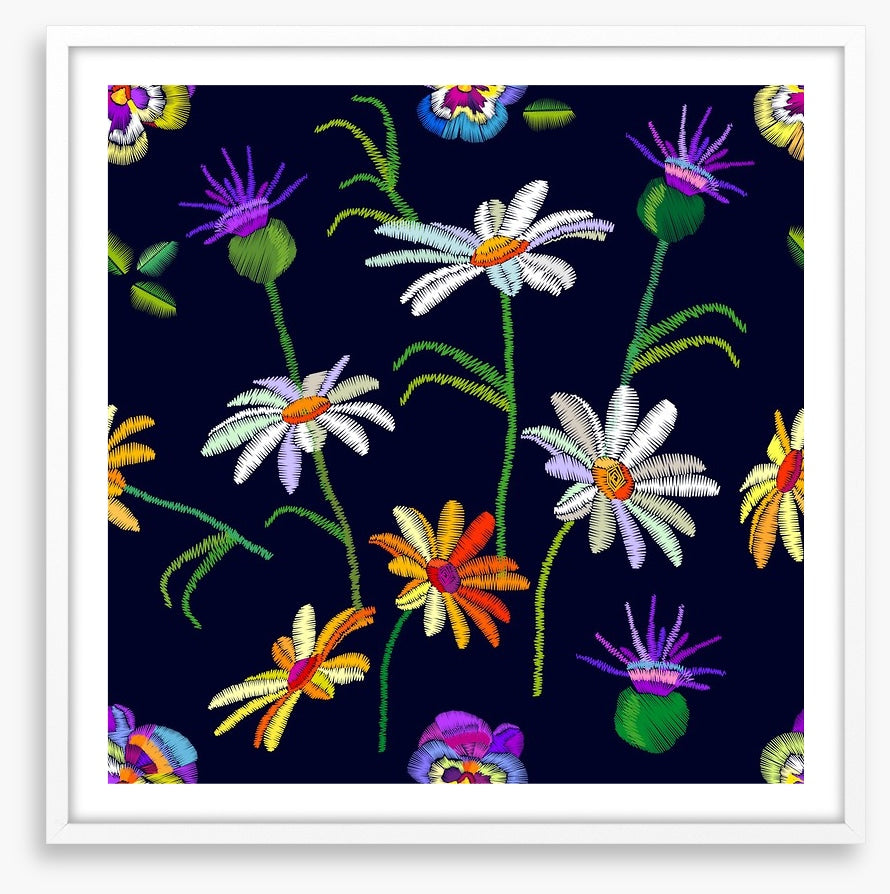 Pansy and chamomile