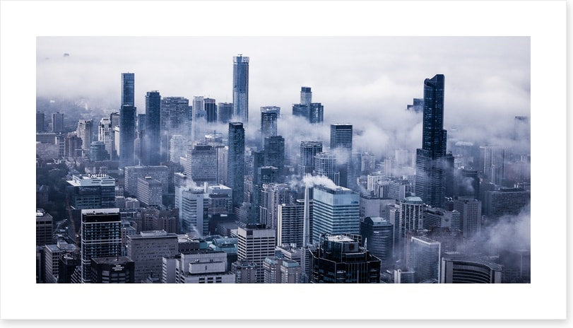 Toronto in the clouds