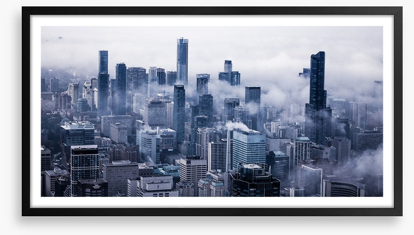 Toronto in the clouds