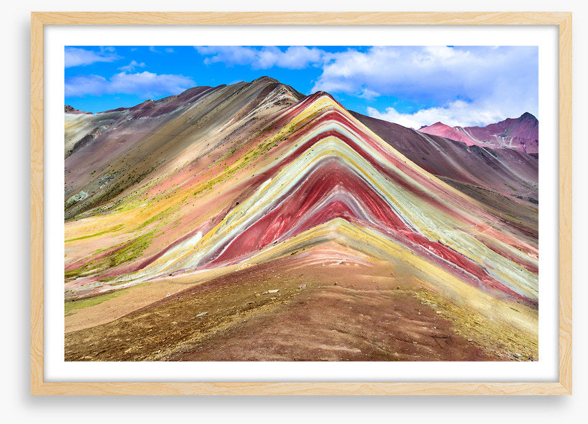 Rainbow mountain ridge