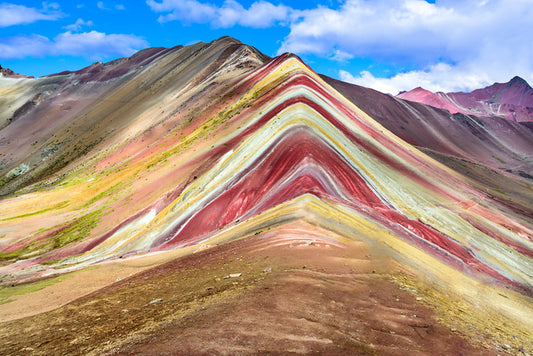 Rainbow mountain ridge