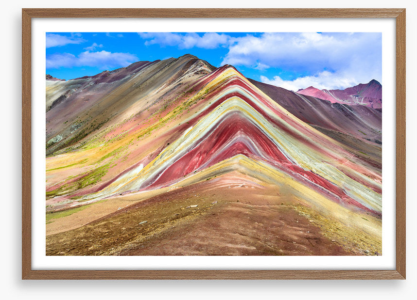 Rainbow mountain ridge