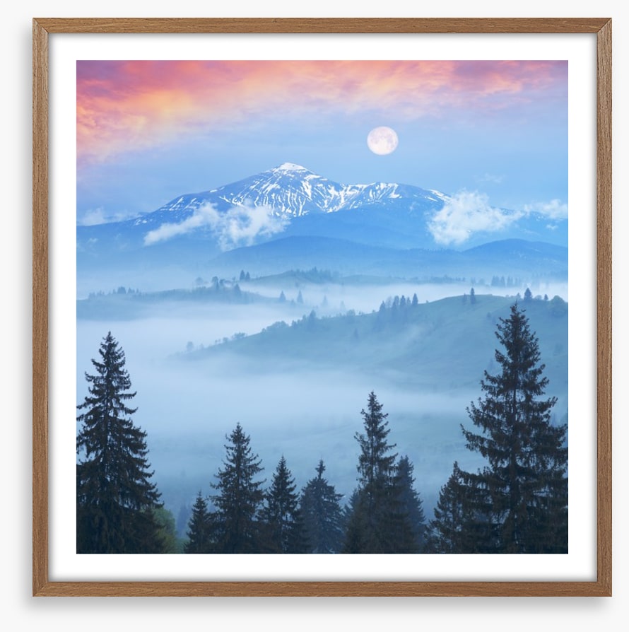 Full moon mountain