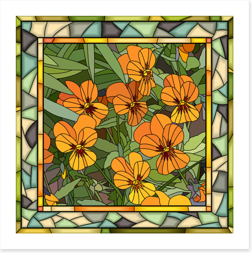 The orange viola window